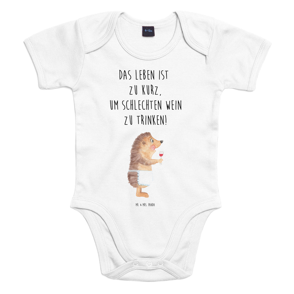 Organic Baby Body Igel mit Wein Wein Spruch, Igel, Geschenk Weintrinker, Geschenk Weinliebhaber, Wein Deko, Weinglas, Rotwein, Weißwein, Wein trinken Babykleidung, Babystrampler, Strampler, Wickelbody,  Baby Erstausstattung   süße Tiermotive, gute Laune, lustige Sprüche, Tiere