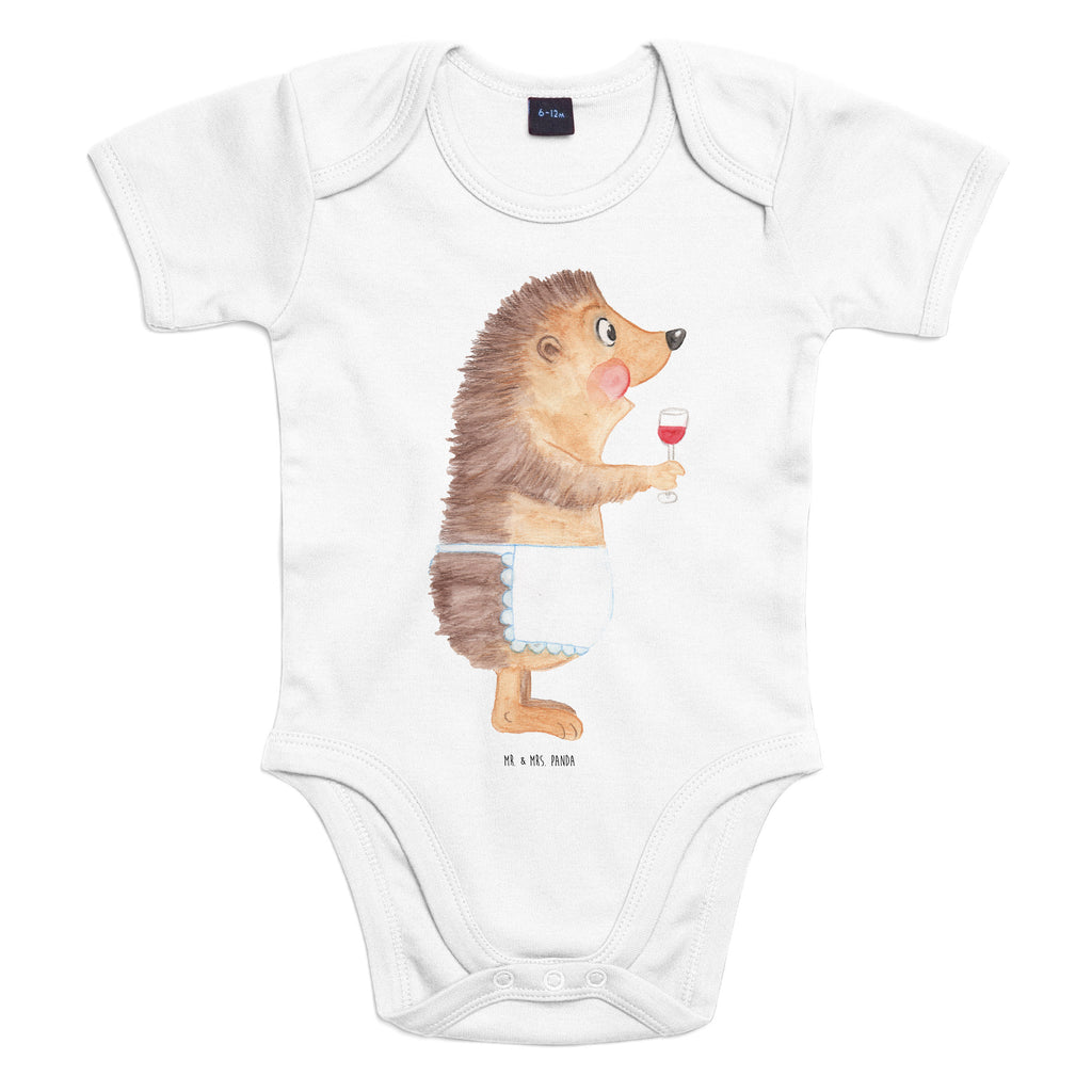 Organic Baby Body Igel mit Wein Wein Spruch, Igel, Geschenk Weintrinker, Geschenk Weinliebhaber, Wein Deko, Weinglas, Rotwein, Weißwein, Wein trinken Babykleidung, Babystrampler, Strampler, Wickelbody,  Baby Erstausstattung   süße Tiermotive, gute Laune, lustige Sprüche, Tiere
