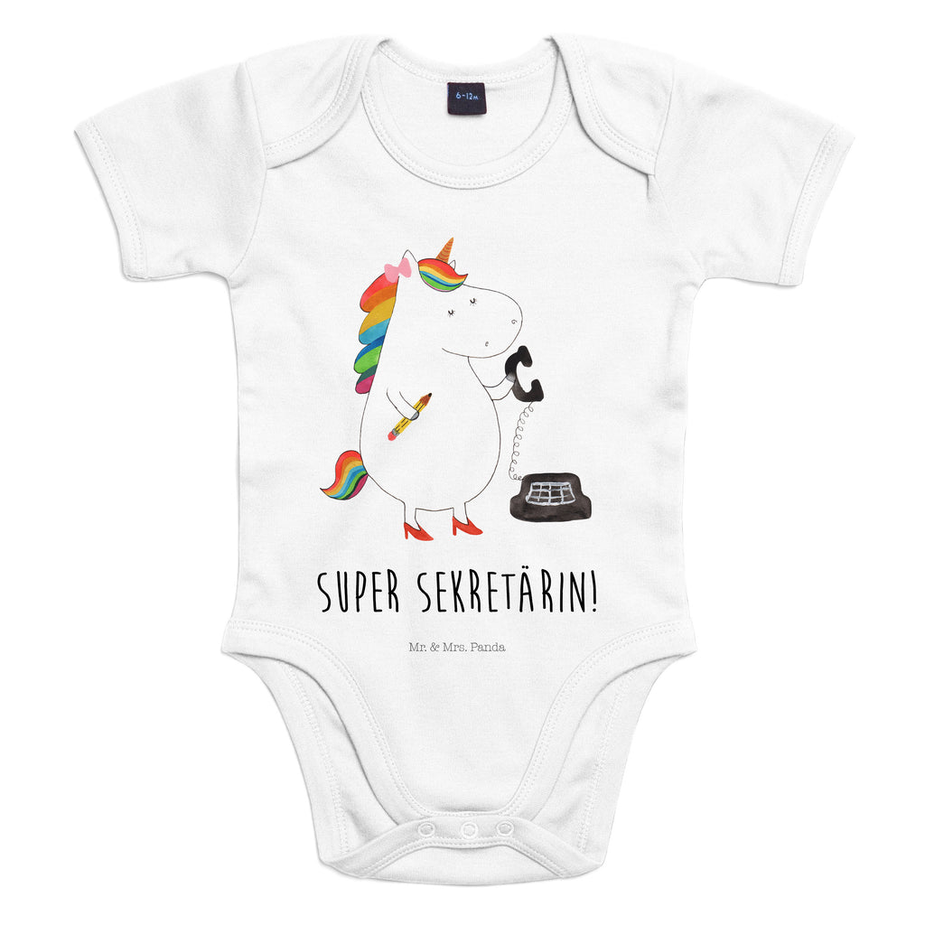 Organic Baby Body Einhorn Sekretärin