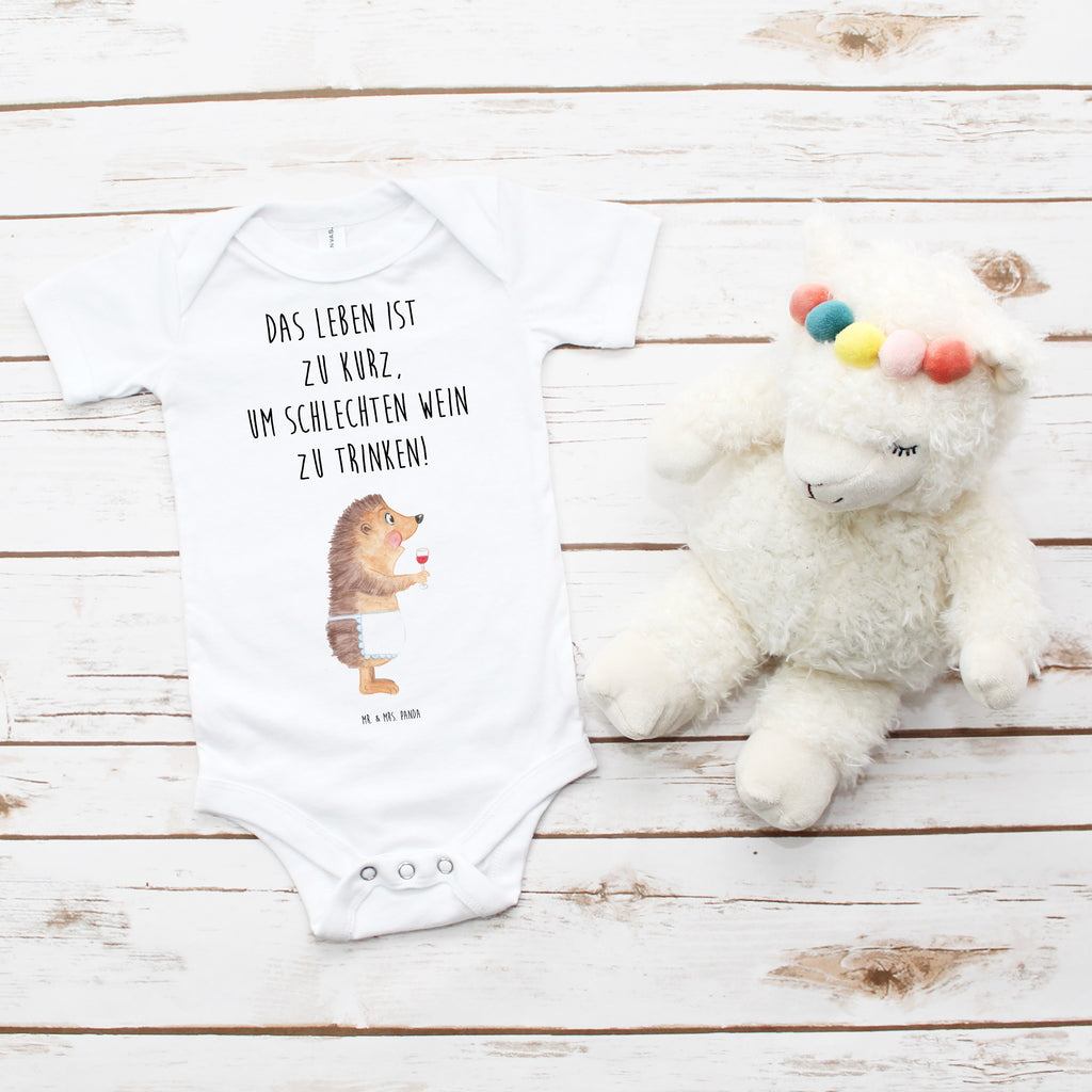 Organic Baby Body Igel mit Wein Wein Spruch, Igel, Geschenk Weintrinker, Geschenk Weinliebhaber, Wein Deko, Weinglas, Rotwein, Weißwein, Wein trinken Babykleidung, Babystrampler, Strampler, Wickelbody,  Baby Erstausstattung   süße Tiermotive, gute Laune, lustige Sprüche, Tiere