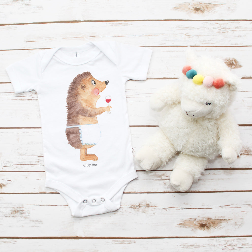 Organic Baby Body Igel mit Wein Wein Spruch, Igel, Geschenk Weintrinker, Geschenk Weinliebhaber, Wein Deko, Weinglas, Rotwein, Weißwein, Wein trinken Babykleidung, Babystrampler, Strampler, Wickelbody,  Baby Erstausstattung   süße Tiermotive, gute Laune, lustige Sprüche, Tiere