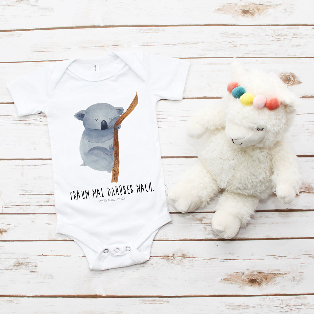 Organic Baby Body Koalabär Babykleidung, Babystrampler, Strampler, Wickelbody, Baby Erstausstattung, Junge, Mädchen, süße Tiermotive, gute Laune, lustige Sprüche, Tiere, Koala, träumen, Traum, schlafen, Schlafzimmer, Traumland, Bär, Koalabär