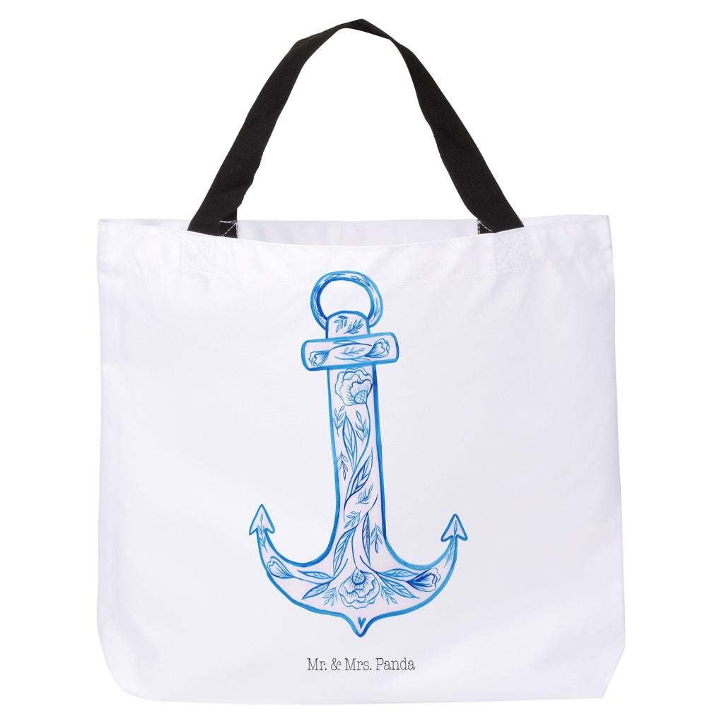 Shopper Anker Blau  Beutel, Einkaufstasche, Tasche, Strandtasche, Einkaufsbeutel  süße Tiermotive, gute Laune, lustige Sprüche, Tiere