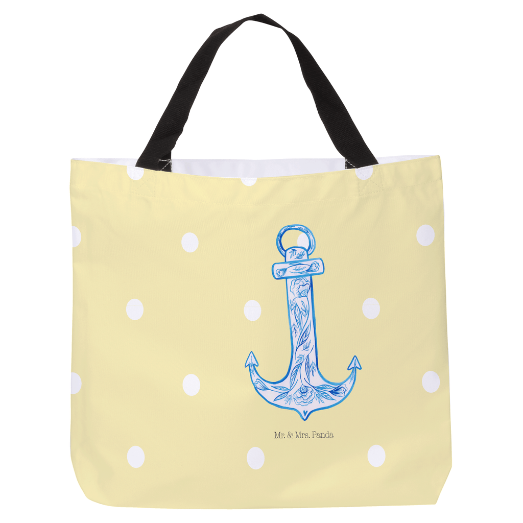 Shopper Anker Blau  Beutel, Einkaufstasche, Tasche, Strandtasche, Einkaufsbeutel  süße Tiermotive, gute Laune, lustige Sprüche, Tiere