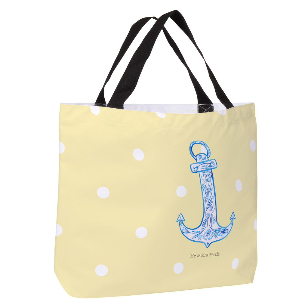 Shopper Anker Blau  Beutel, Einkaufstasche, Tasche, Strandtasche, Einkaufsbeutel  süße Tiermotive, gute Laune, lustige Sprüche, Tiere