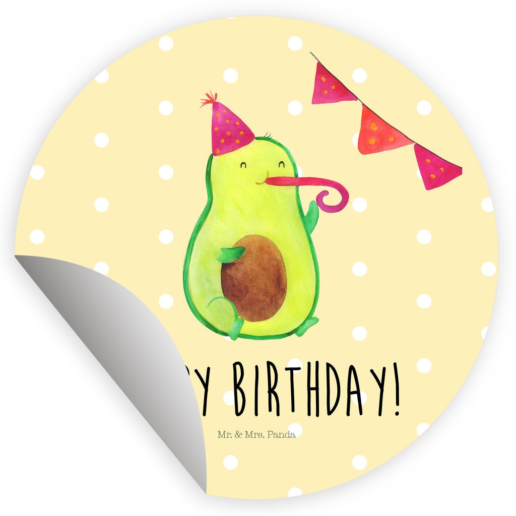 40mm Rund Aufkleber Avocado Birthday Sticker, Aufkleber, Etikett, Avocado, Veggie, Vegan, Gesund