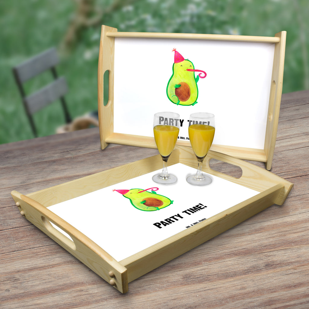 Serviertablett Avocado Party Time Tablett, Holztablett, Küchentablett, Dekotablett, Frühstückstablett, Avocado, Veggie, Vegan, Gesund