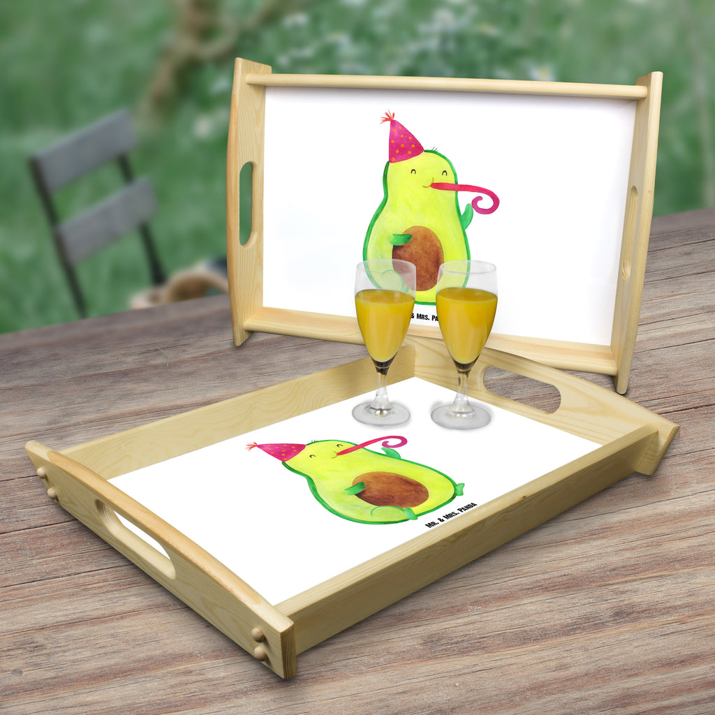 Serviertablett Avocado Party Time Tablett, Holztablett, Küchentablett, Dekotablett, Frühstückstablett, Avocado, Veggie, Vegan, Gesund