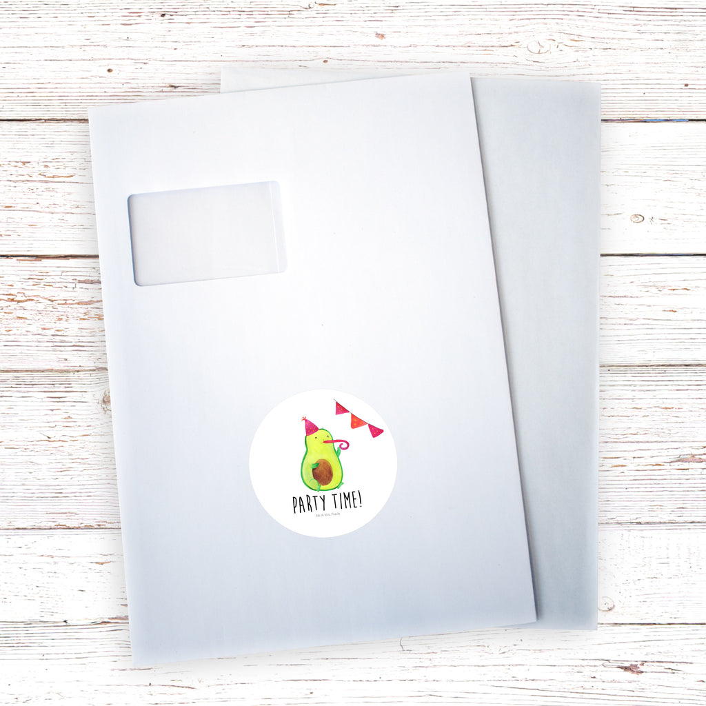 Rund Aufkleber Avocado Party Time