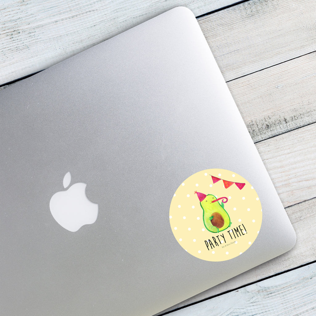 Rund Aufkleber Avocado Party Time