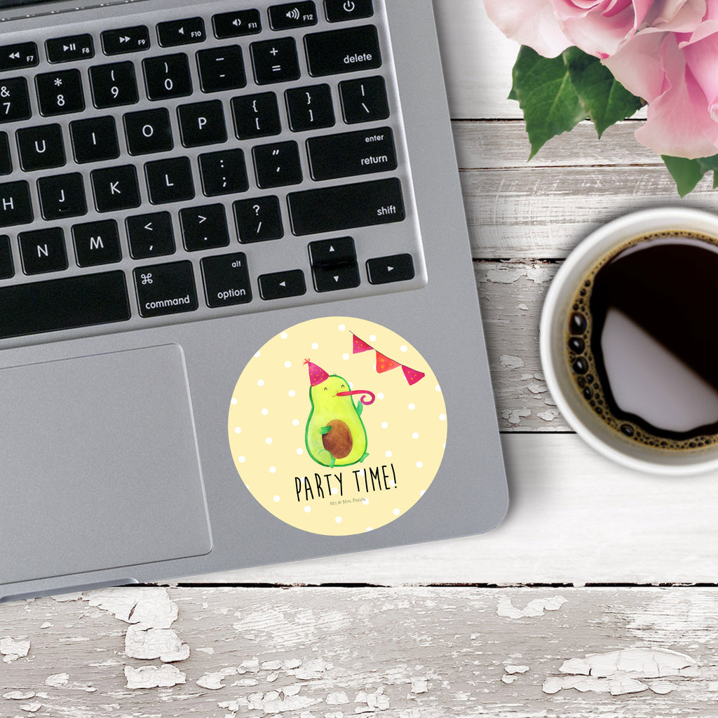 Rund Aufkleber Avocado Party Time