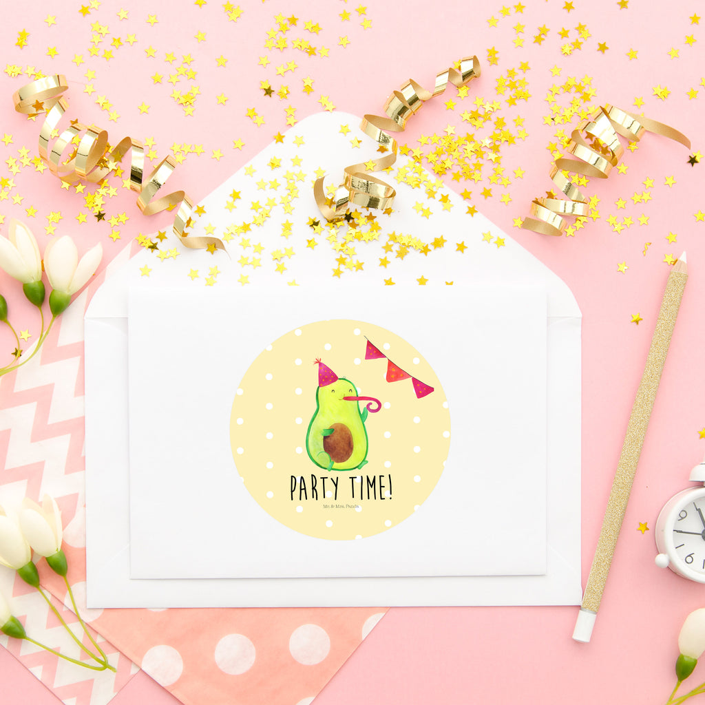 Rund Aufkleber Avocado Party Time