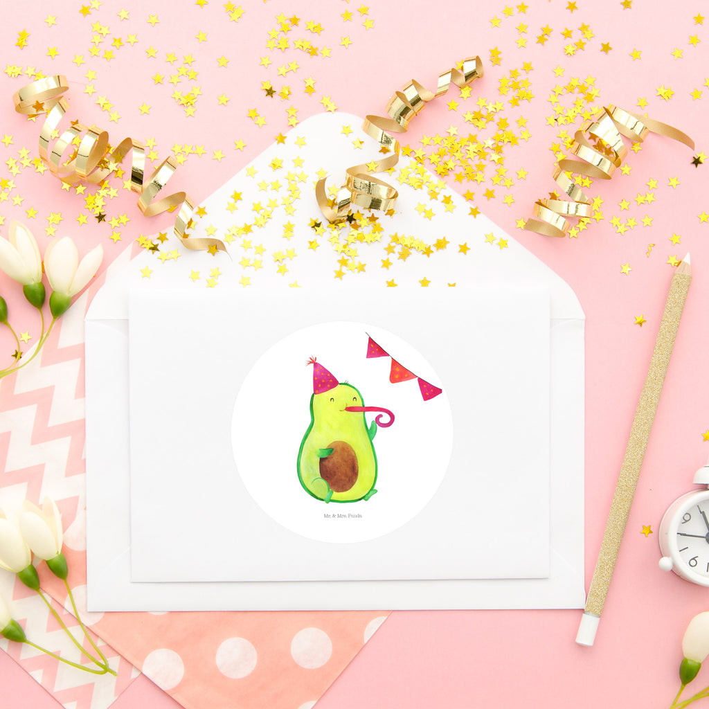 Rund Aufkleber Avocado Party Time