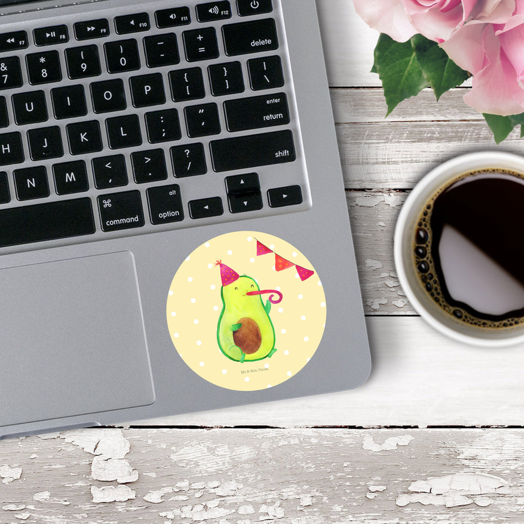 Rund Aufkleber Avocado Party Time