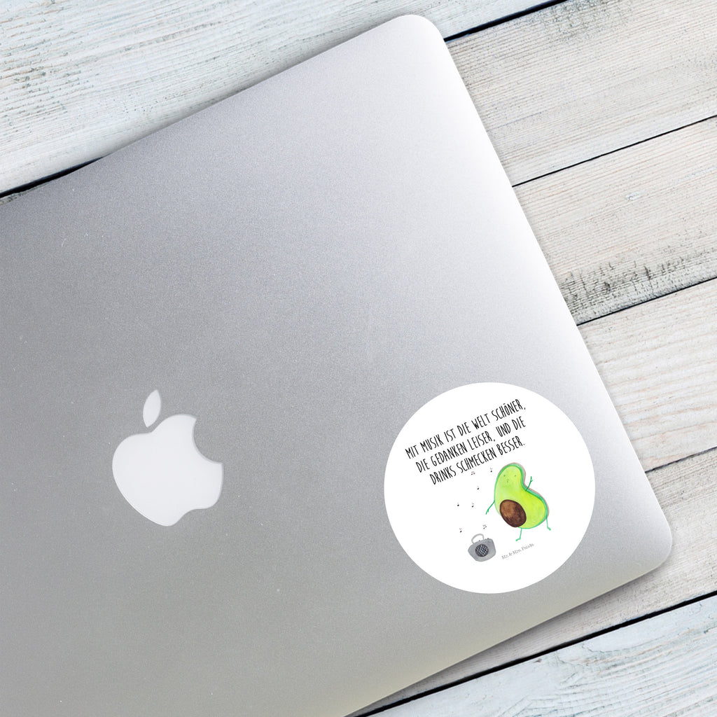 Rund Aufkleber Avocado tanzt