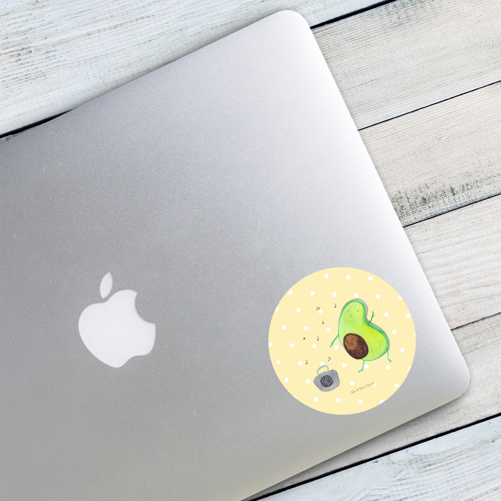 Rund Aufkleber Avocado tanzt