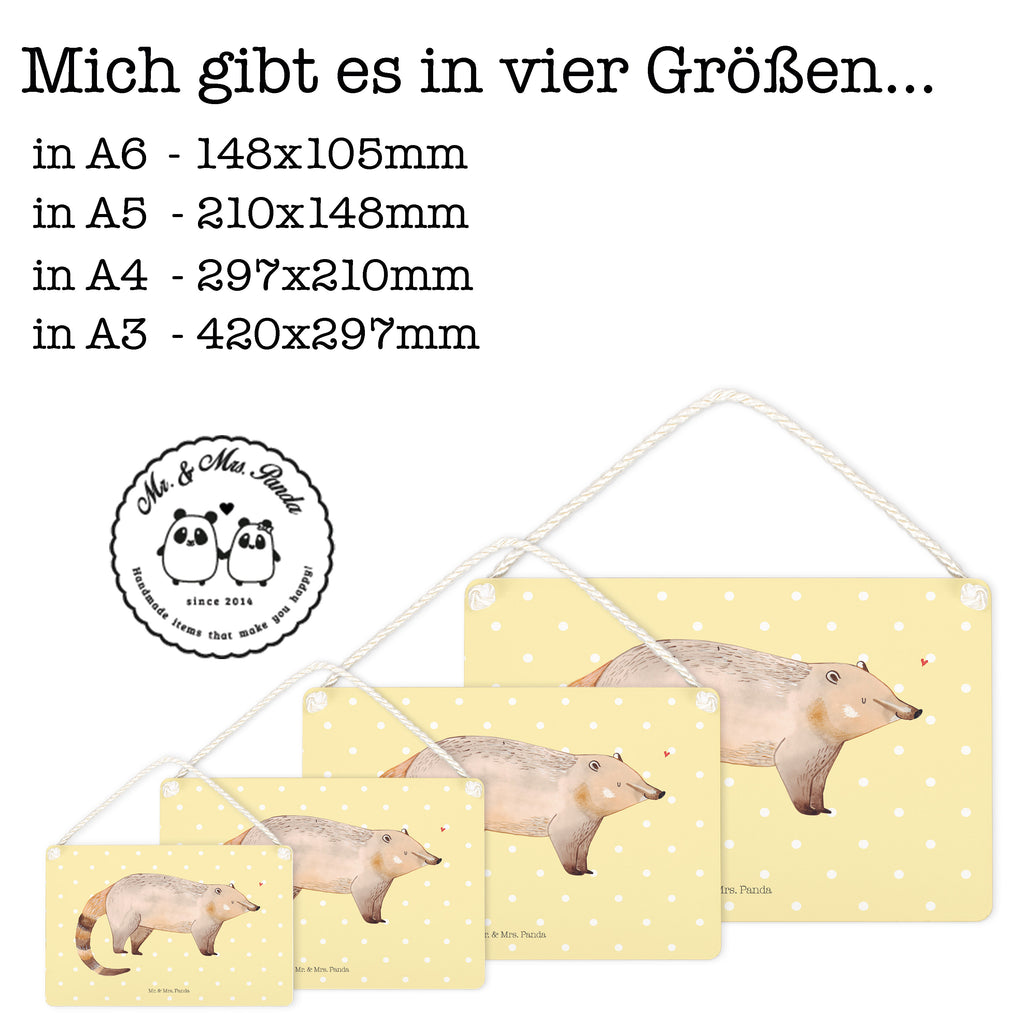 Deko Schild Nasenbaer Nasenbär, Nasenbären, Rüsselbär, Bär, Schild, Türschild, Holzschild, Wandschild, Wanddeko  süße Tiermotive, gute Laune, lustige Sprüche, Tiere