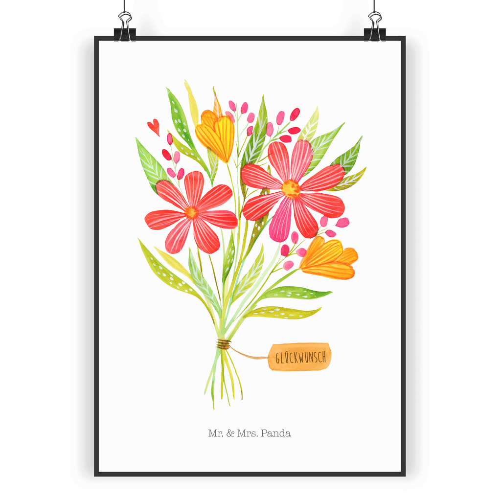 Poster Blumenstrauß Blumenstrauß, Blumen, Danke, Dankeschön, Vielen Dank, Blumenpräsent, Blumengeschenk, Dankesagung, Dankbarkeit, Dankspruch Poster, Wandposter, Bild, Wanddeko, Küchenposter, Kinderposter, Wanddeko Bild, Raumdekoration, Wanddekoration, Handgemaltes Poster, Mr. & Mrs. Panda Poster, Designposter, Kunstdruck, Posterdruck  Blumen Deko, Frühlings Deko, Sommer Deko, Dekoration, positive Botschaft, Naturliebhaber, Outdoor, Natur, Abenteuer