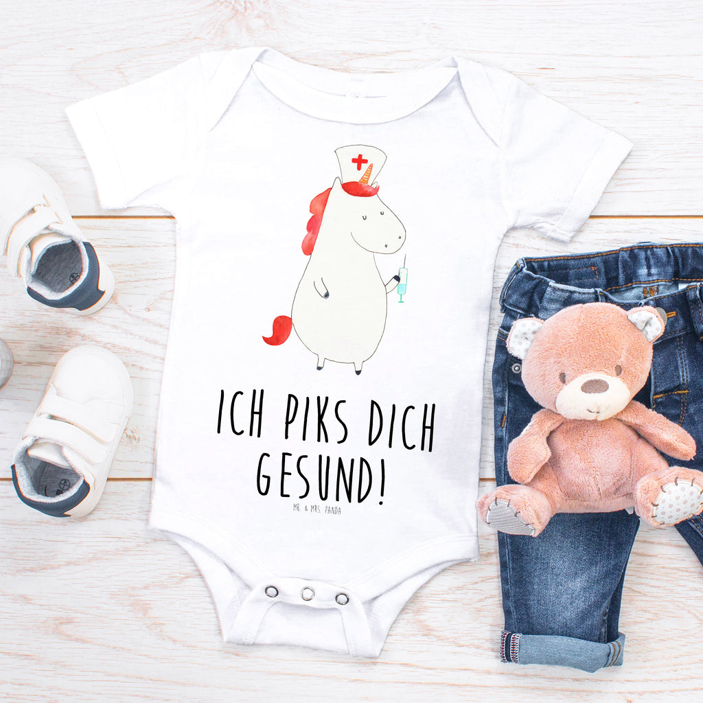 Organic Baby Body Einhorn Krankenschwester