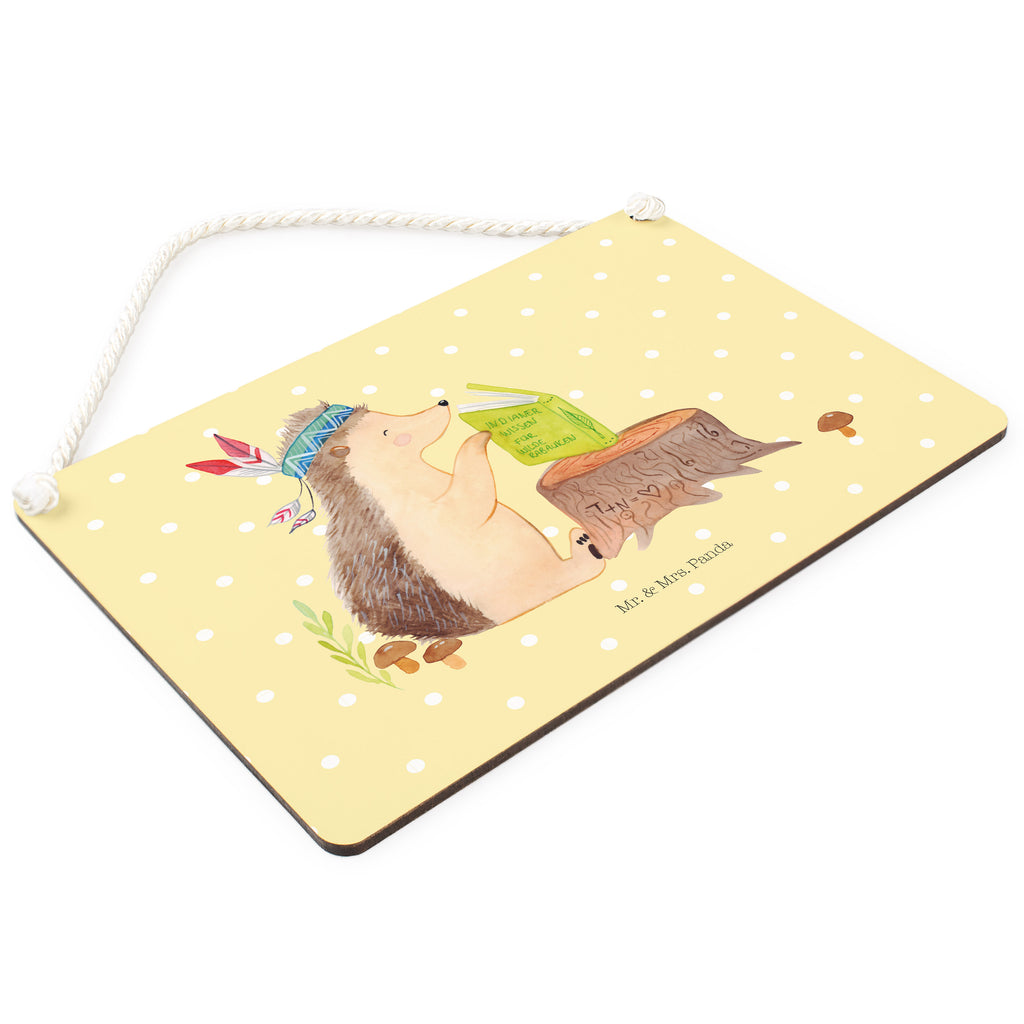 Deko Schild Igel Indianer Igel, Indianer, Abenteuer, Lagerfeuer, Camping Schild, Türschild, Holzschild, Wandschild, Wanddeko  Waldtiere, Tiere