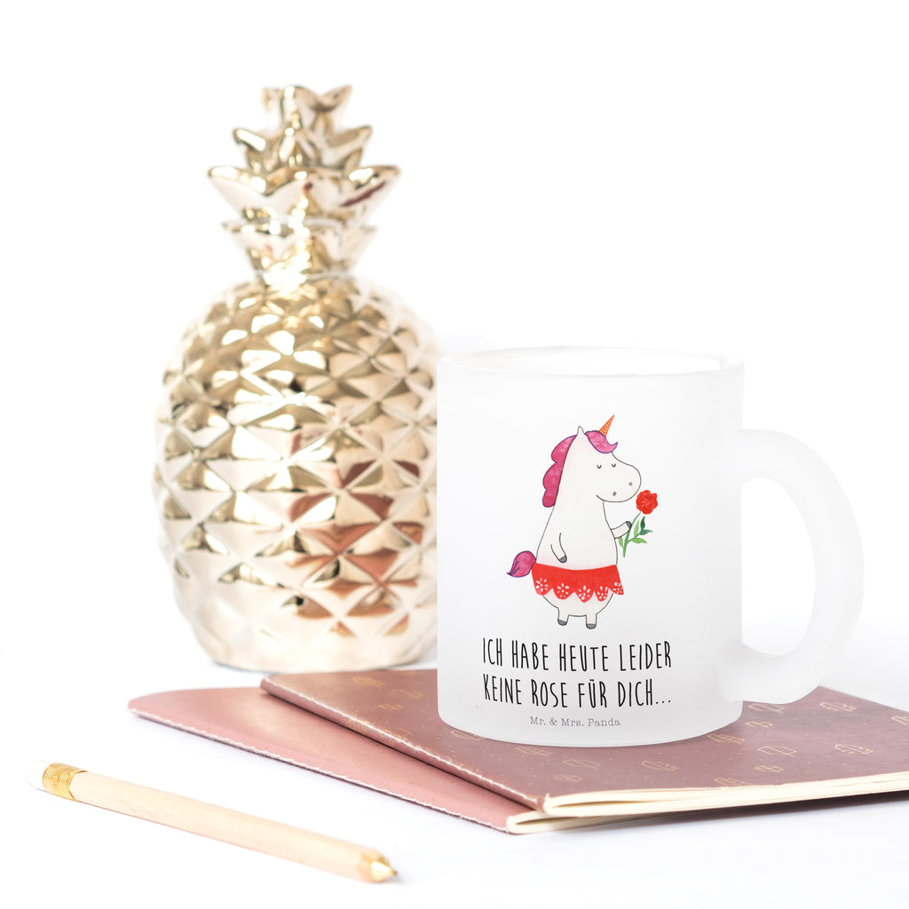 Glas Teetasse Einhorn Dame Einhörner, Unicorn, Einhorn, Dame, Lady, feine Dame, Freundin, Frau, Bachelor, Bachelorette, Abfuhr, Schluss machen, Trennung Teetasse, Teeglas, Teebecher, Tasse mit Henkel, Tasse  Einhorn, Einhörner, Einhorn Deko, Pegasus, Unicorn