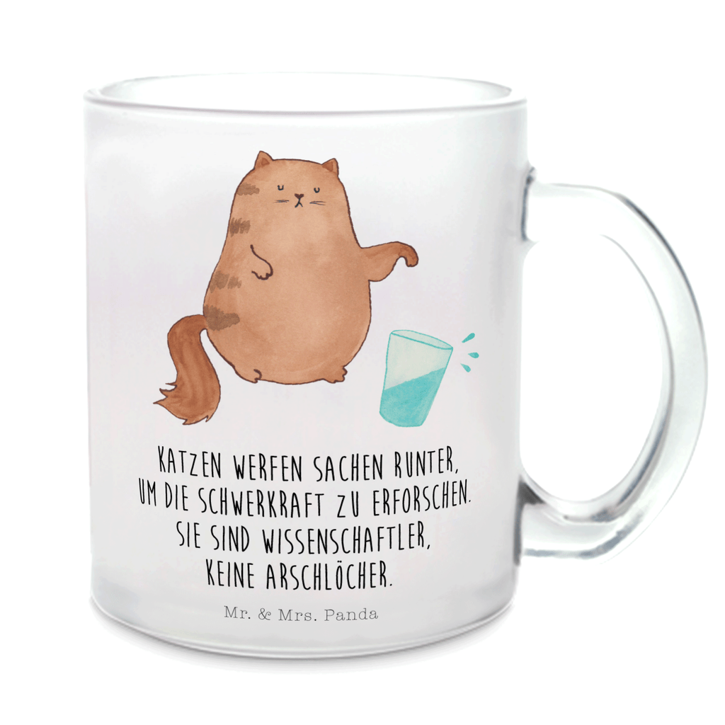 Glas Teetasse Katze Wasserglas