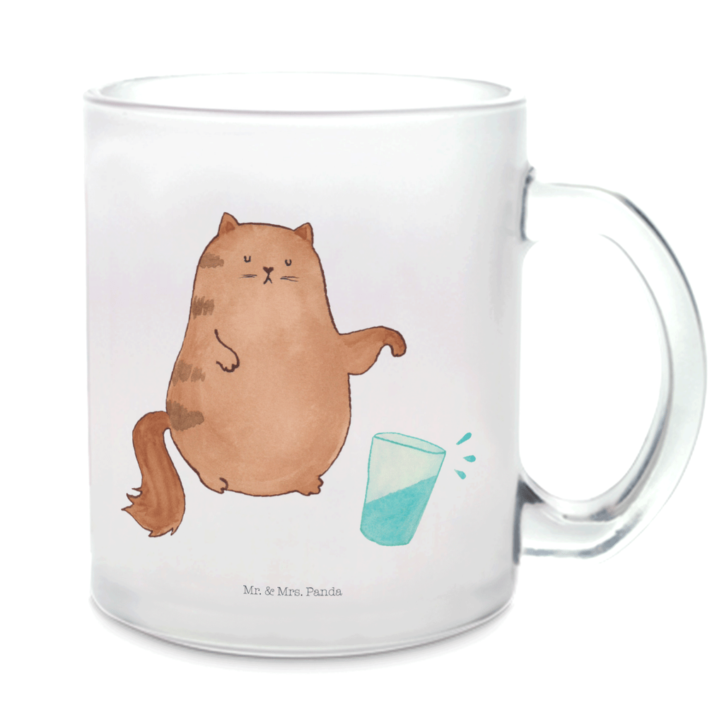 Glas Teetasse Katze Wasserglas