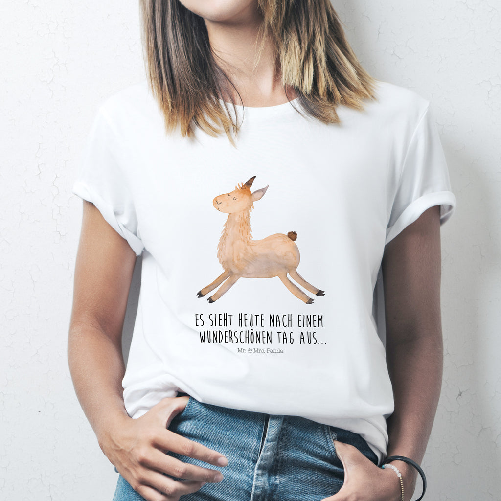 T-Shirt Lama springend