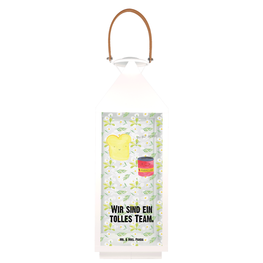 Deko Laterne Toast & Marmelade Gartenlampe, Gartenleuchte, Gartendekoration, Gartenlicht, Laterne  kleine Laternen, XXL Laternen, Laterne groß, Tiermotive, Gute Laune, lustige Sprüche, Tiere, Toast, Marmelade, Dreamteam, süße Postkarte, süß, Küche Deko, Küche Spruch, Frühstück Einladung, Brot, Toastbrot