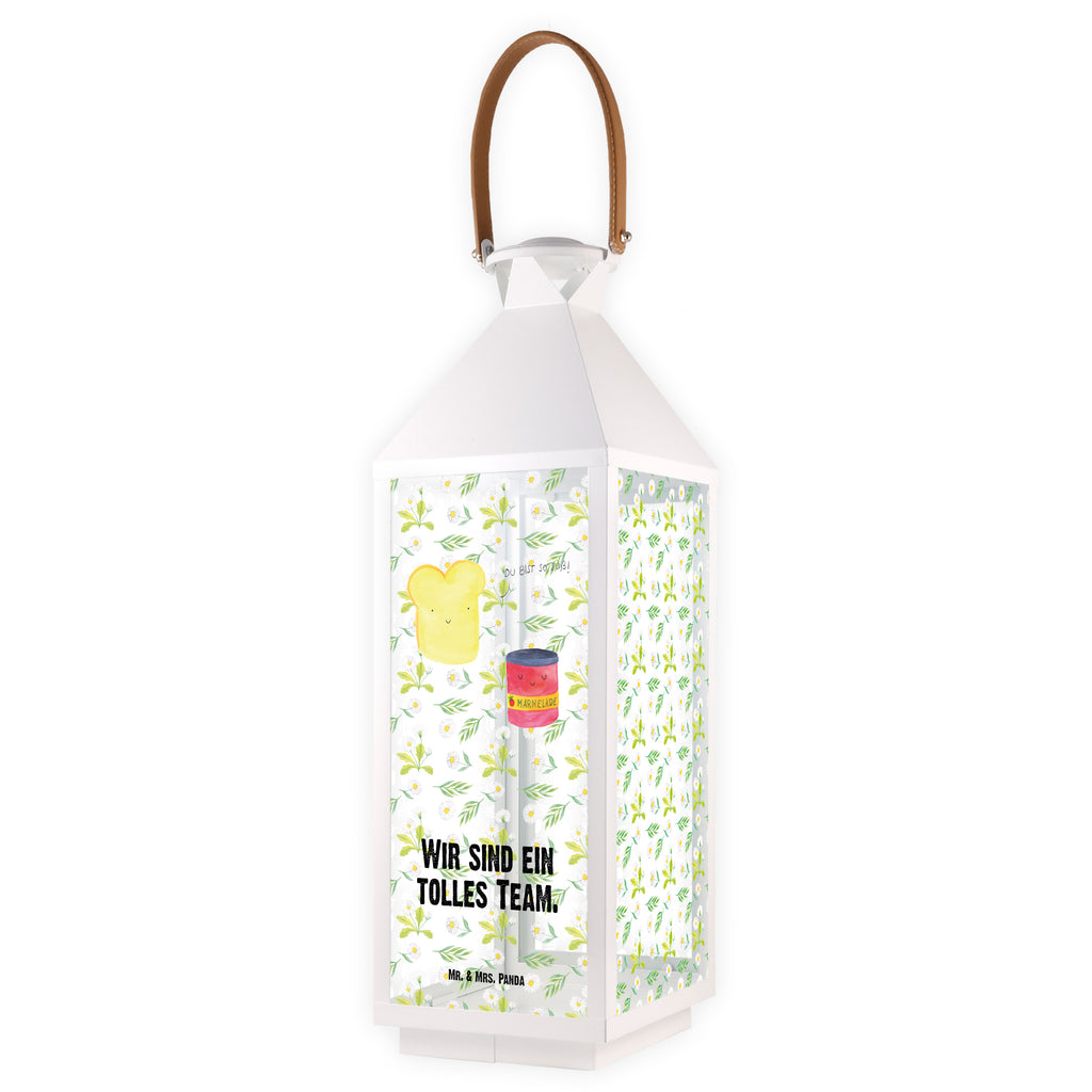 Deko Laterne Toast & Marmelade Gartenlampe, Gartenleuchte, Gartendekoration, Gartenlicht, Laterne  kleine Laternen, XXL Laternen, Laterne groß, Tiermotive, Gute Laune, lustige Sprüche, Tiere, Toast, Marmelade, Dreamteam, süße Postkarte, süß, Küche Deko, Küche Spruch, Frühstück Einladung, Brot, Toastbrot