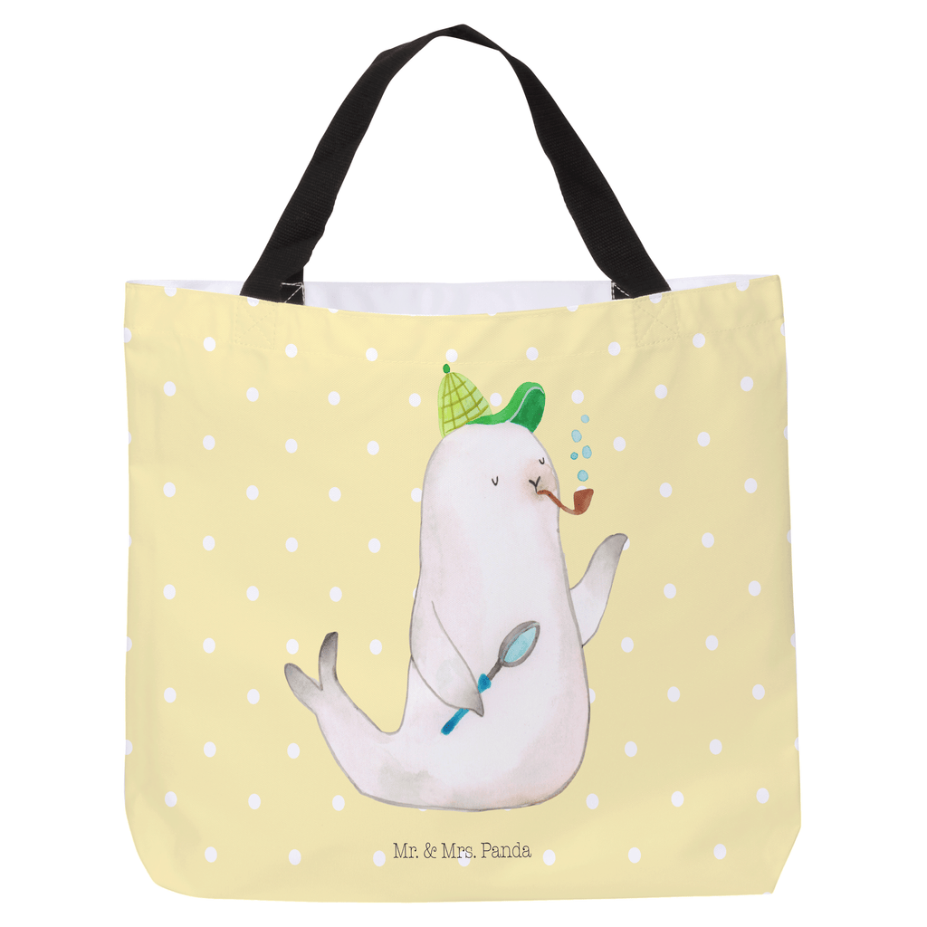 Shopper Robbe Sherlock Beutel, Einkaufstasche, Tasche, Strandtasche, Einkaufsbeutel, Shopper, Schultasche, Freizeittasche, Tragebeutel, Schulbeutel, Alltagstasche, Tiermotive, Gute Laune, lustige Sprüche, Tiere