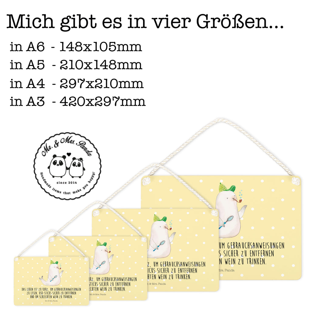 Deko Schild Robbe Sherlock  Schild, Türschild, Holzschild, Wandschild, Wanddeko  süße Tiermotive, gute Laune, lustige Sprüche, Tiere