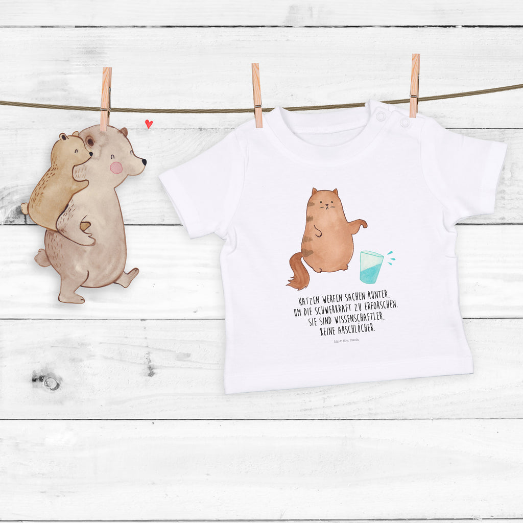 Baby T-Shirt Katze Wasserglas