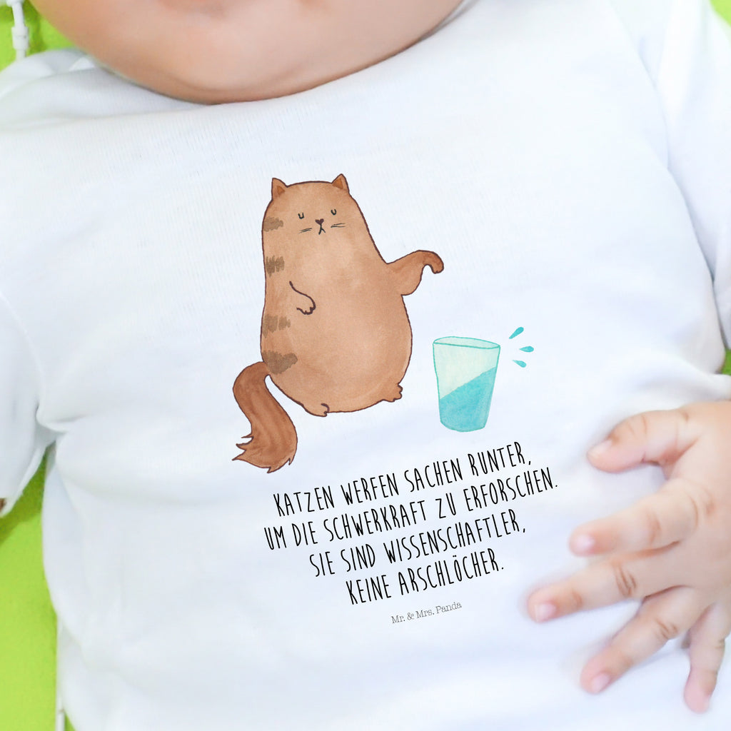 Baby T-Shirt Katze Wasserglas