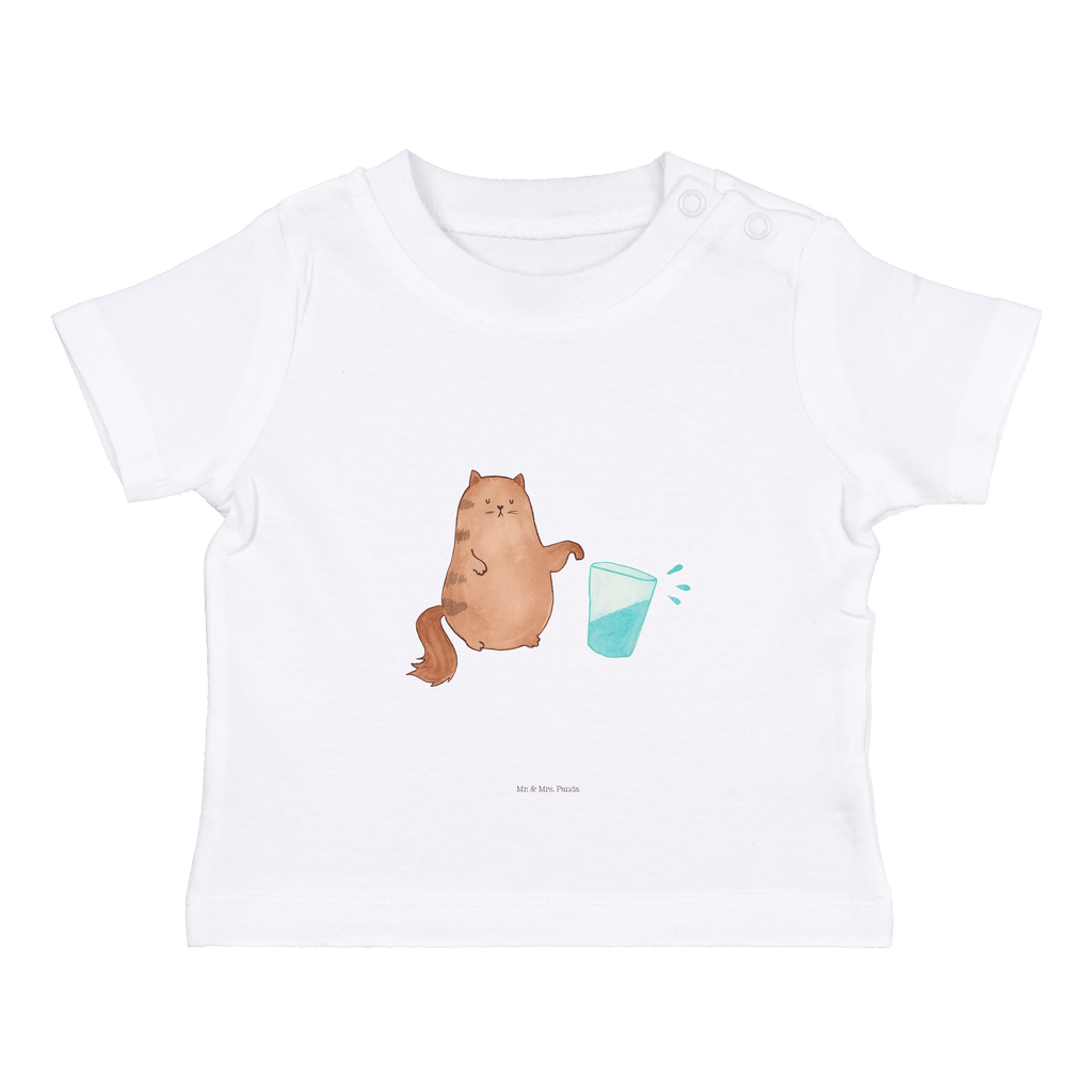 Baby T-Shirt Katze Wasserglas