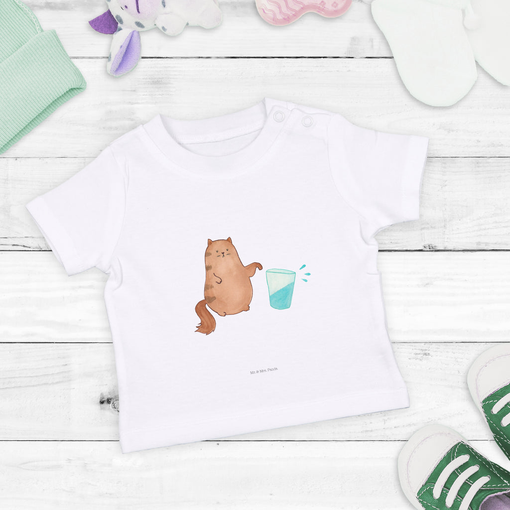 Baby T-Shirt Katze Wasserglas