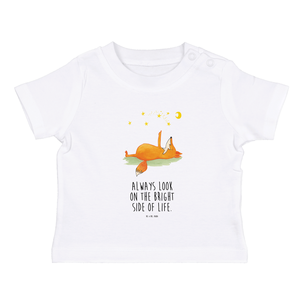 Baby T-Shirt Fuchs Sterne Fuchs, Füchse, tröstende Worte, Spruch positiv, Spruch schön, Romantik, Always Look on the Bright Side of Life Mädchen,Jungen,Unisex,Motiv,Baby T-Shirt,Kurzarm  Fuchs