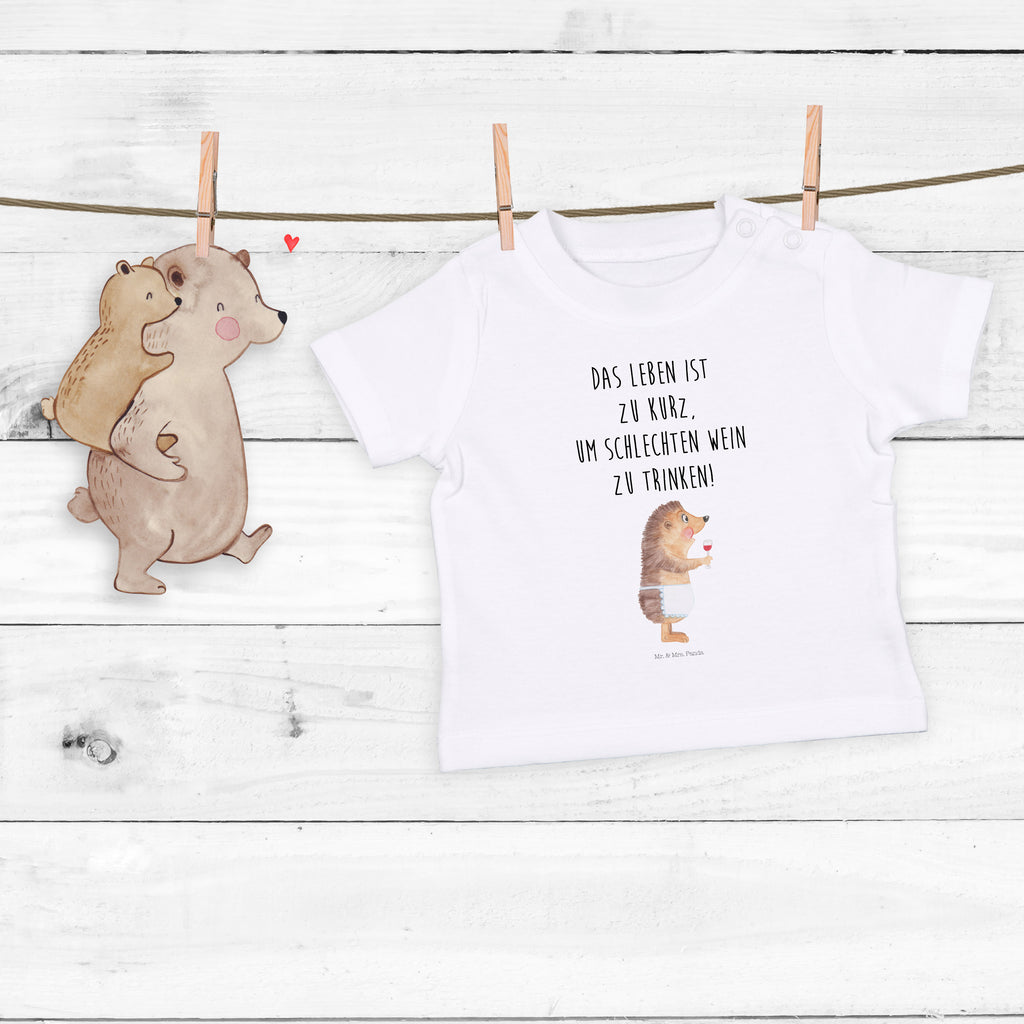 Baby T-Shirt Igel mit Wein Wein Spruch, Igel, Geschenk Weintrinker, Geschenk Weinliebhaber, Wein Deko, Weinglas, Rotwein, Weißwein, Wein trinken Mädchen,Jungen,Unisex,Motiv,Baby T-Shirt,Kurzarm  süße Tiermotive, gute Laune, lustige Sprüche, Tiere