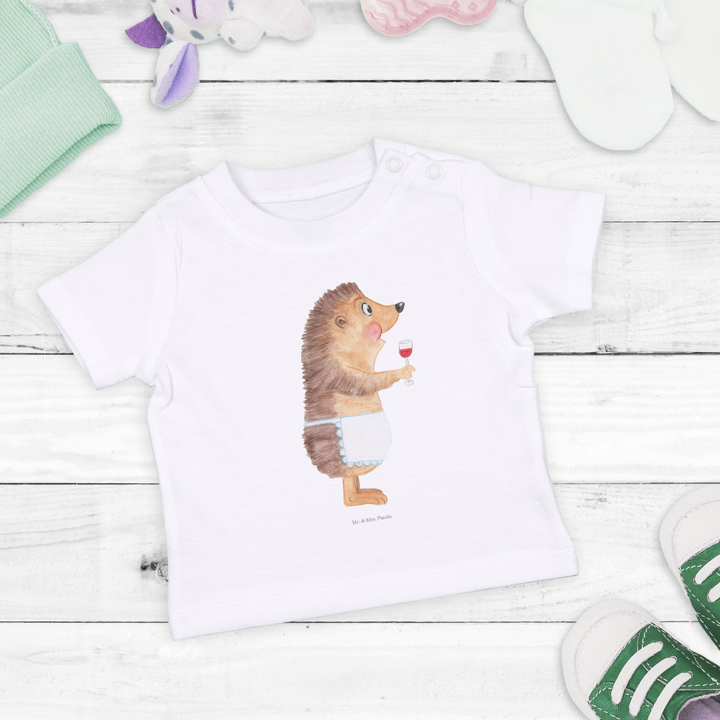 Baby T-Shirt Igel mit Wein Wein Spruch, Igel, Geschenk Weintrinker, Geschenk Weinliebhaber, Wein Deko, Weinglas, Rotwein, Weißwein, Wein trinken Mädchen,Jungen,Unisex,Motiv,Baby T-Shirt,Kurzarm  süße Tiermotive, gute Laune, lustige Sprüche, Tiere