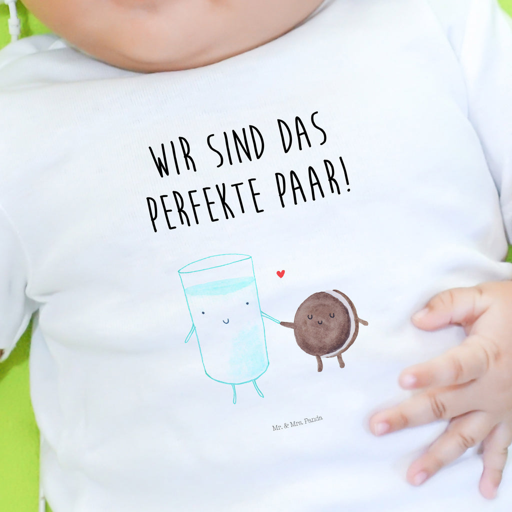 Baby T-Shirt Milch & Keks Milk, Cookie, Milch, Keks, Kekse, Kaffee, Einladung Frühstück, Motiv süß, romantisch, perfektes Paar,  Mädchen,Jungen,Unisex,Motiv,Baby T-Shirt,Kurzarm  süße Tiermotive, gute Laune, lustige Sprüche, Tiere