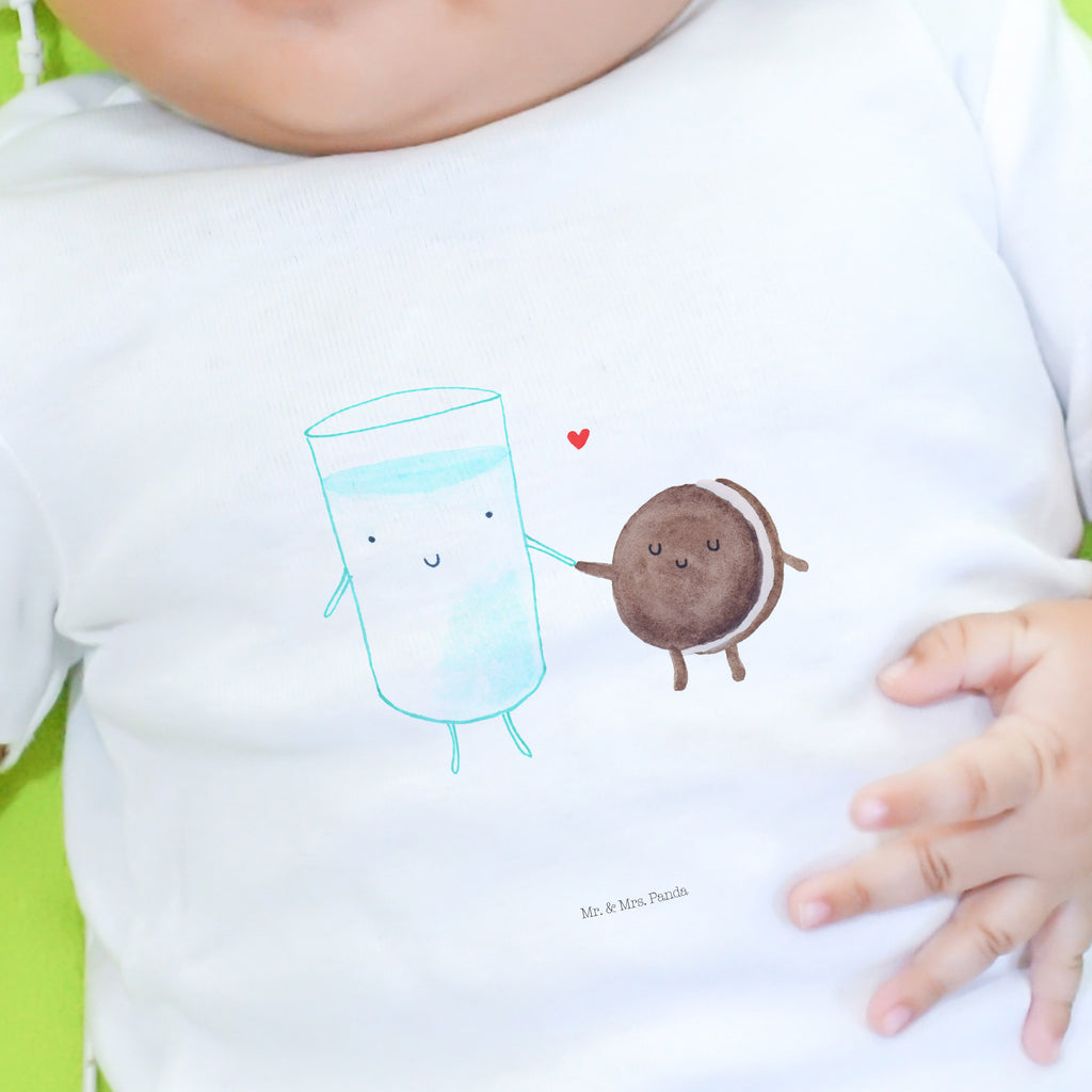 Baby T-Shirt Milch & Keks Milk, Cookie, Milch, Keks, Kekse, Kaffee, Einladung Frühstück, Motiv süß, romantisch, perfektes Paar,  Mädchen,Jungen,Unisex,Motiv,Baby T-Shirt,Kurzarm  süße Tiermotive, gute Laune, lustige Sprüche, Tiere