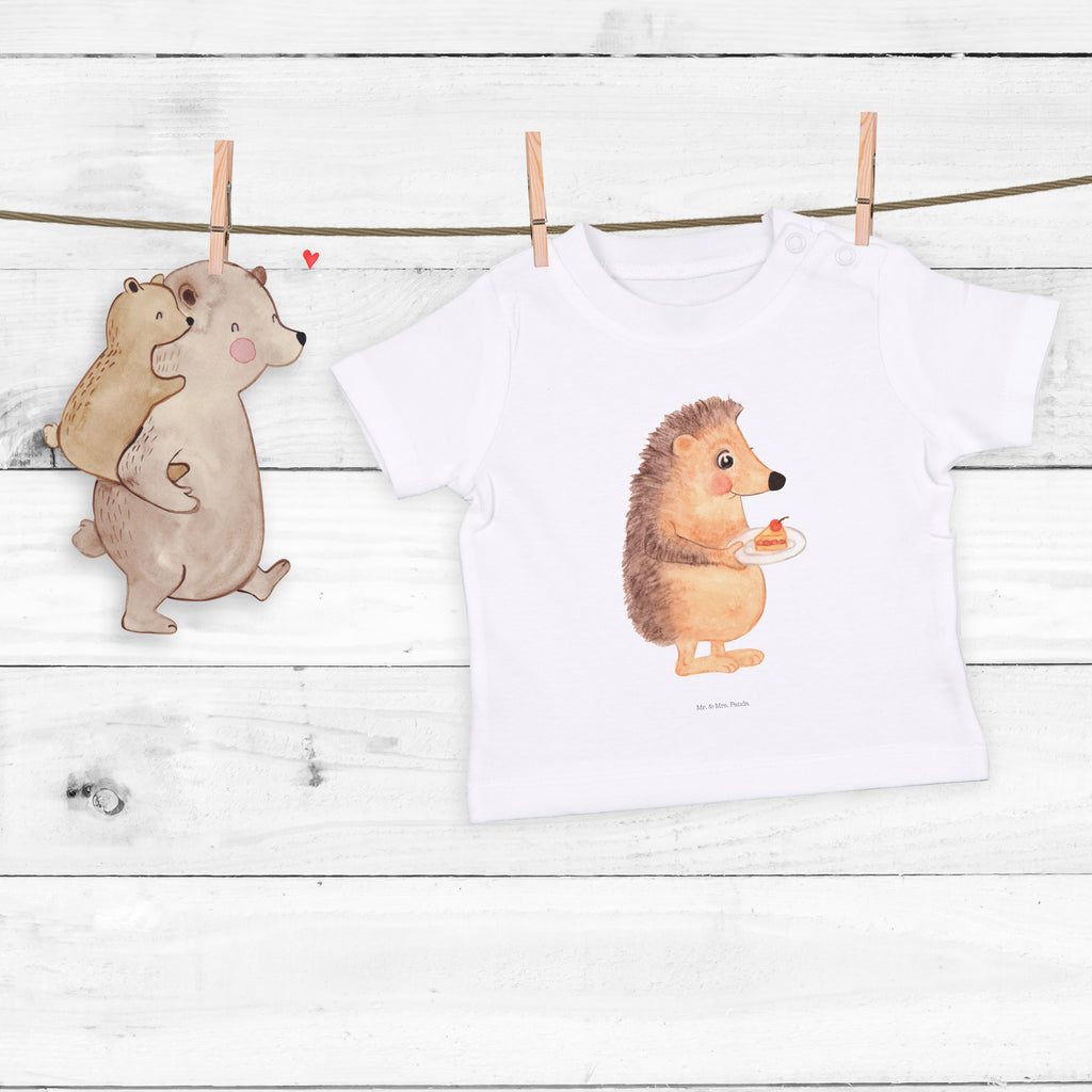 Baby T-Shirt Igel mit Kuchenstück Igel, Essen Spruch, Kuchen, Backen Geschenk, Kuchen backen, Einladung Party, Geburtstagskuchen, Torte  Mädchen,Jungen,Unisex,Motiv,Baby T-Shirt,Kurzarm  süße Tiermotive, gute Laune, lustige Sprüche, Tiere