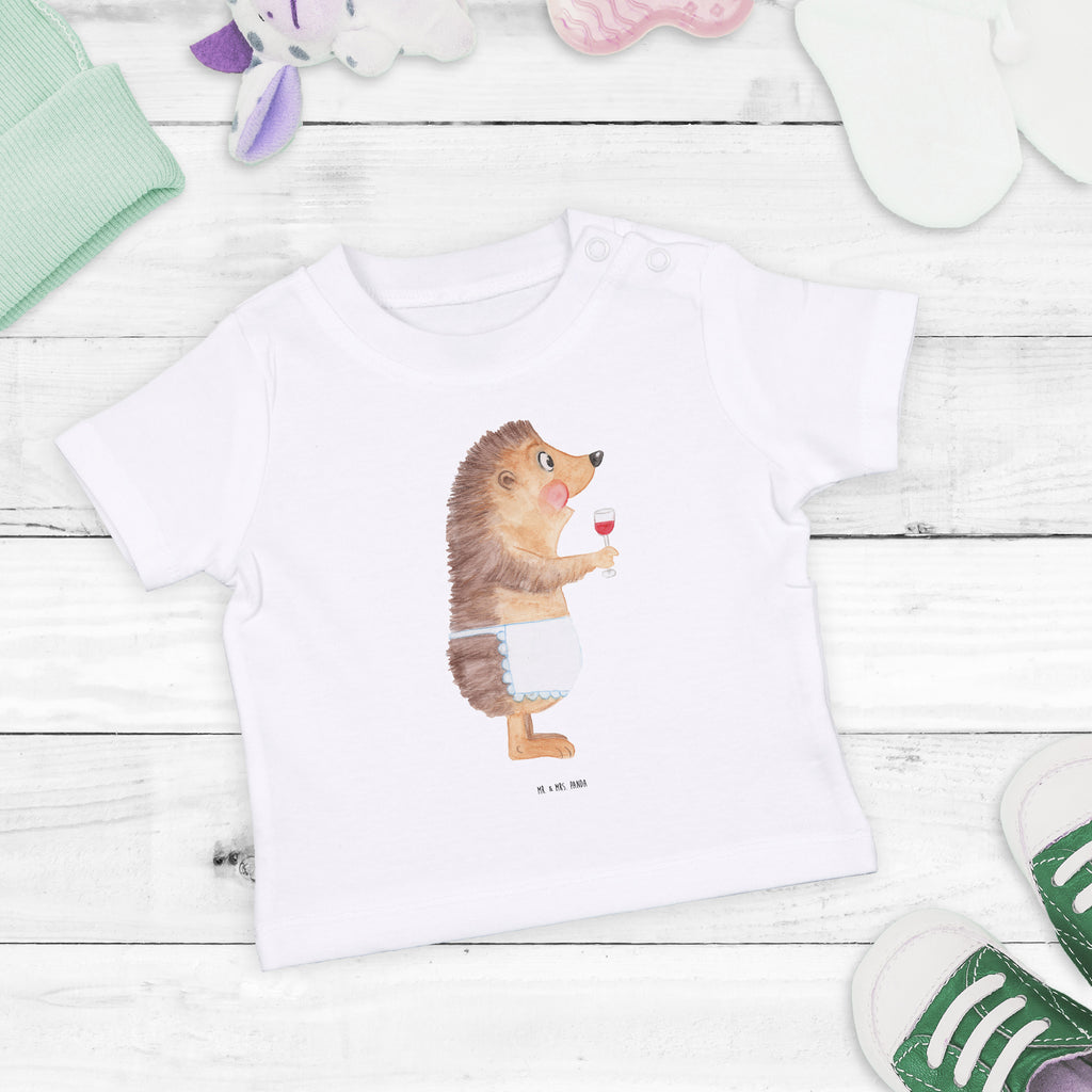 Baby T-Shirt Igel mit Wein Wein Spruch, Igel, Geschenk Weintrinker, Geschenk Weinliebhaber, Wein Deko, Weinglas, Rotwein, Weißwein, Wein trinken Mädchen,Jungen,Unisex,Motiv,Baby T-Shirt,Kurzarm  süße Tiermotive, gute Laune, lustige Sprüche, Tiere