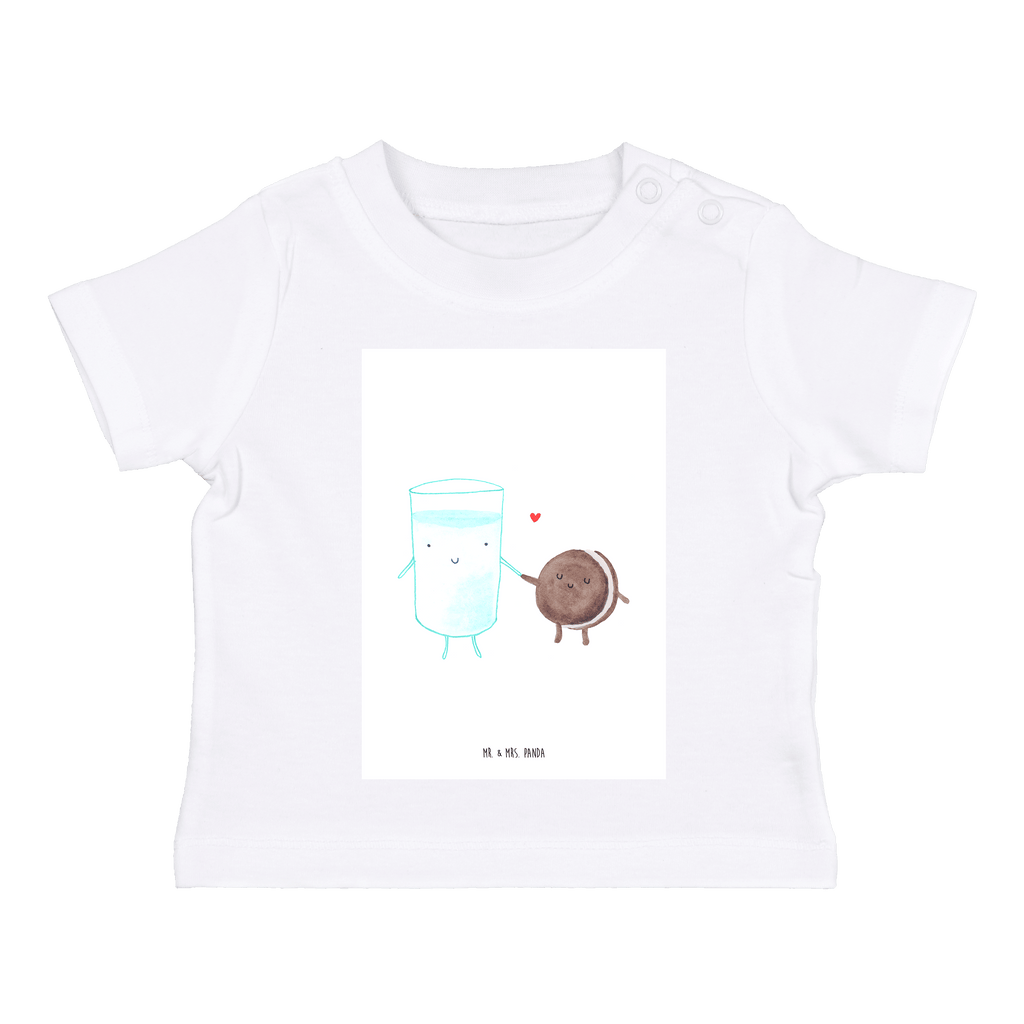 Baby T-Shirt Milch & Keks Milk, Cookie, Milch, Keks, Kekse, Kaffee, Einladung Frühstück, Motiv süß, romantisch, perfektes Paar,  Mädchen,Jungen,Unisex,Motiv,Baby T-Shirt,Kurzarm  süße Tiermotive, gute Laune, lustige Sprüche, Tiere