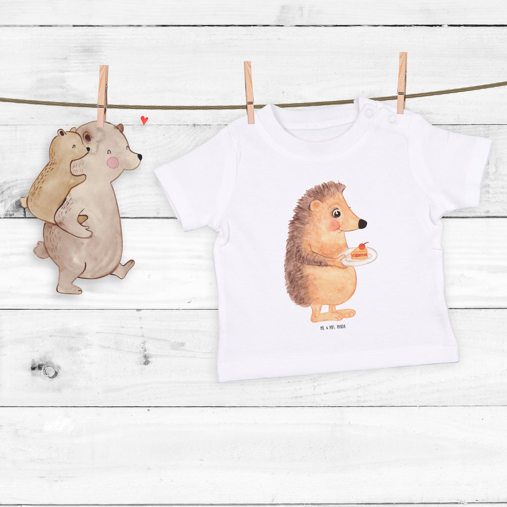 Baby T-Shirt Igel mit Kuchenstück Igel, Essen Spruch, Kuchen, Backen Geschenk, Kuchen backen, Einladung Party, Geburtstagskuchen, Torte  Mädchen,Jungen,Unisex,Motiv,Baby T-Shirt,Kurzarm  süße Tiermotive, gute Laune, lustige Sprüche, Tiere