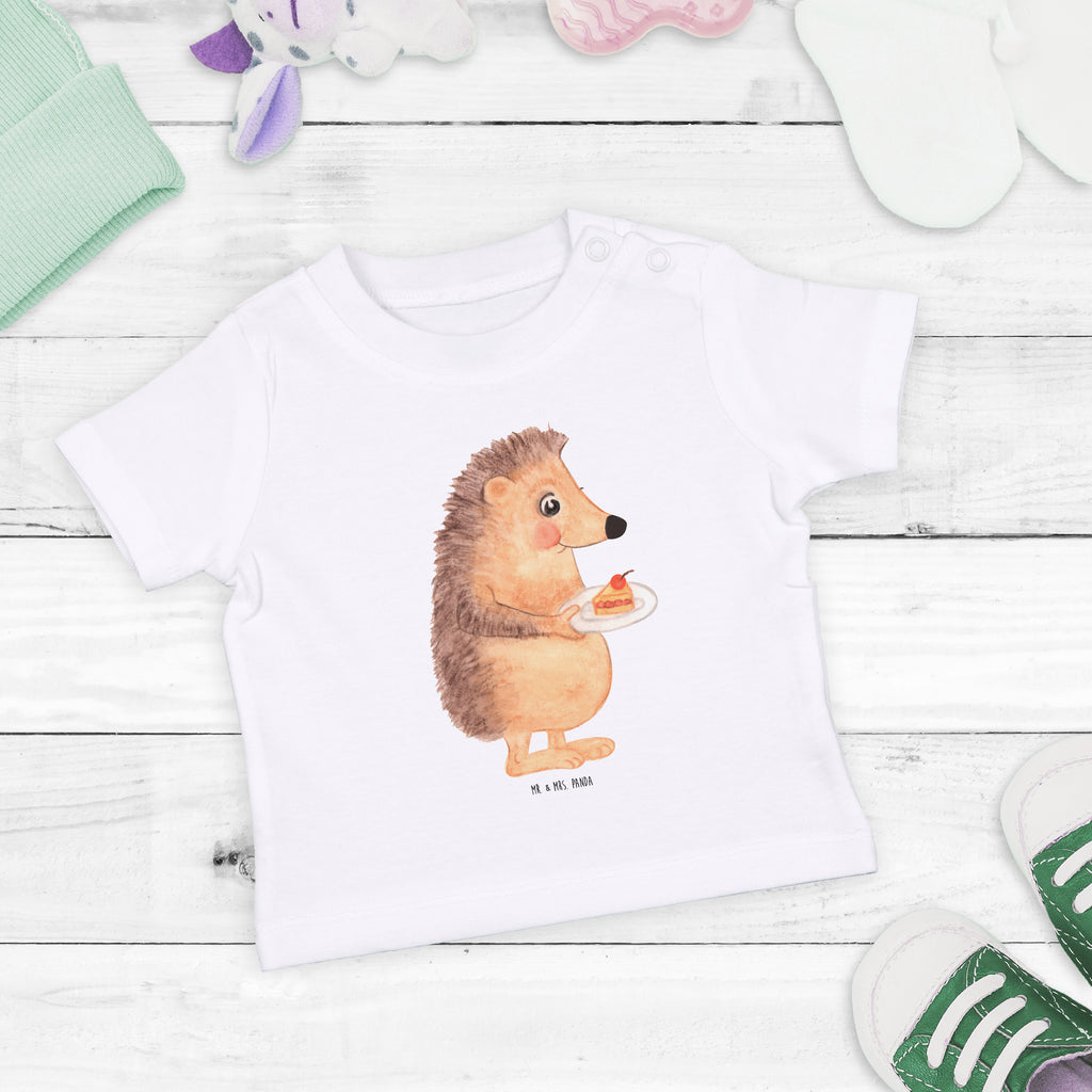 Baby T-Shirt Igel mit Kuchenstück Igel, Essen Spruch, Kuchen, Backen Geschenk, Kuchen backen, Einladung Party, Geburtstagskuchen, Torte  Mädchen,Jungen,Unisex,Motiv,Baby T-Shirt,Kurzarm  süße Tiermotive, gute Laune, lustige Sprüche, Tiere