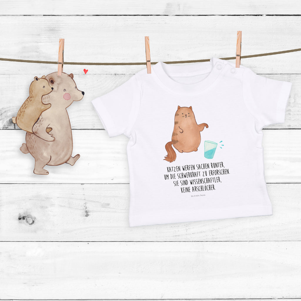 Baby T-Shirt Katze Wasserglas