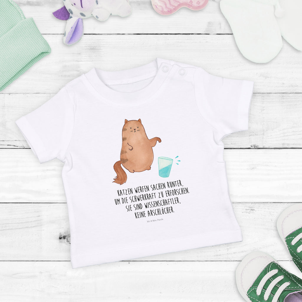 Baby T-Shirt Katze Wasserglas