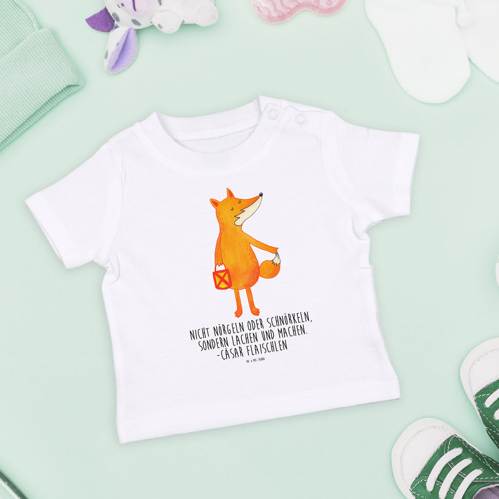 Baby T-Shirt Fuchs Laterne Fuchs, Füchse, Spruch trösten, Liebeskummer Spruch, Laterne, Sankt Martin, Laternenumzug, Aufmuntern, Cäsar Otto Hugo Flaischlen Mädchen,Jungen,Unisex,Motiv,Baby T-Shirt,Kurzarm  Fuchs