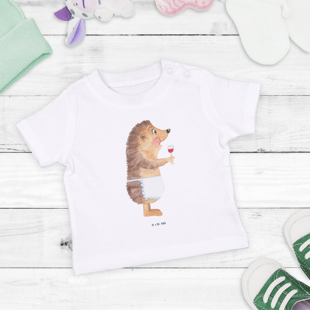 Baby T-Shirt Igel mit Wein Wein Spruch, Igel, Geschenk Weintrinker, Geschenk Weinliebhaber, Wein Deko, Weinglas, Rotwein, Weißwein, Wein trinken Mädchen,Jungen,Unisex,Motiv,Baby T-Shirt,Kurzarm  süße Tiermotive, gute Laune, lustige Sprüche, Tiere